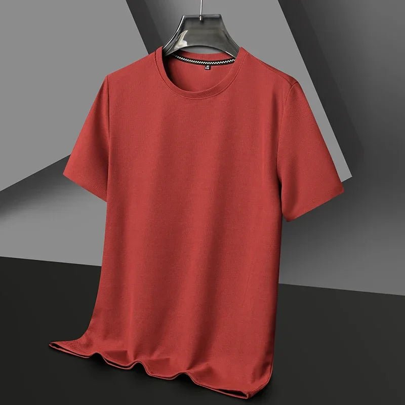 MEN'S SHORT SLEEVE WAFFLE KNIT CREW NECK SUMMER T - SHIRT - Zarino Newstyle