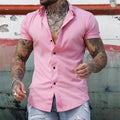 MEN'S SLIM FIT SHORT SLEEVE SHIRT - Zarino Newstyle