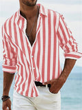 MEN'S STRIPED BUTTON - DOWN RELAXED SUMMER SHIRT - Zarino Newstyle