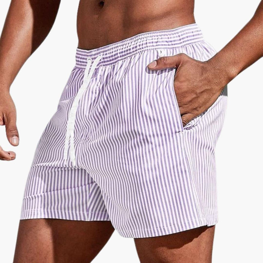 MEN'S STRIPED SUMMER BOARD SHORTS - Zarino Newstyle