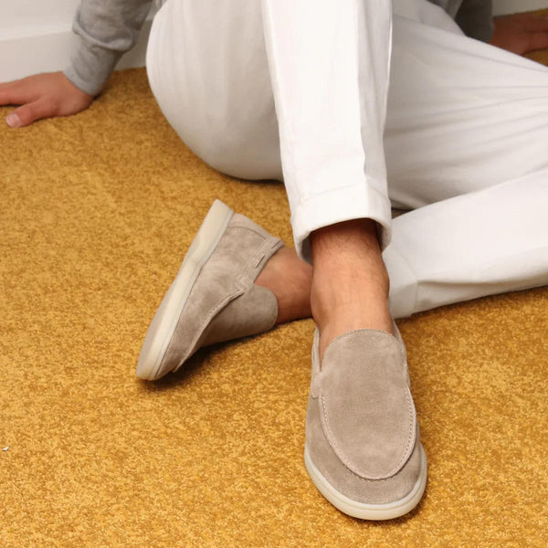 MEN'S SUEDE SLIP - ON YACHT LOAFERS SMART CASUAL SHOES - Zarino Newstyle