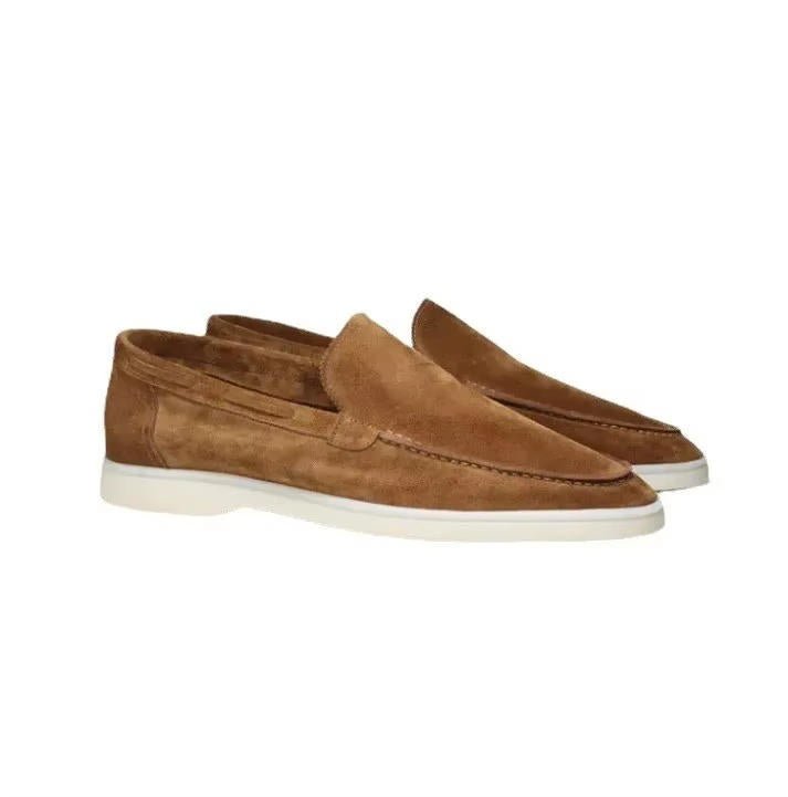 MEN'S SUEDE SLIP - ON YACHT LOAFERS SMART CASUAL SHOES - Zarino Newstyle