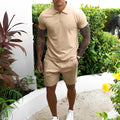 MEN'S SUMMER 2 PIECE POLO SHIRT & SHORTS SET - Zarino Newstyle