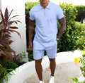 MEN'S SUMMER 2 PIECE POLO SHIRT & SHORTS SET - Zarino Newstyle