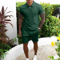 MEN'S SUMMER 2 PIECE POLO SHIRT & SHORTS SET - Zarino Newstyle