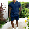 MEN'S SUMMER 2 PIECE POLO SHIRT & SHORTS SET - Zarino Newstyle