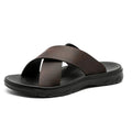 MEN'S SUMMER LEATHER SLIDE SANDALS - Zarino Newstyle