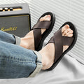 MEN'S SUMMER LEATHER SLIDE SANDALS - Zarino Newstyle