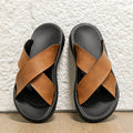 MEN'S SUMMER LEATHER SLIDE SANDALS - Zarino Newstyle