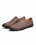 MEN'S SUMMER LEATHER SLIP ON LOAFERS - Zarino Newstyle