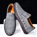 MEN'S SUMMER LEATHER SLIP ON LOAFERS - Zarino Newstyle