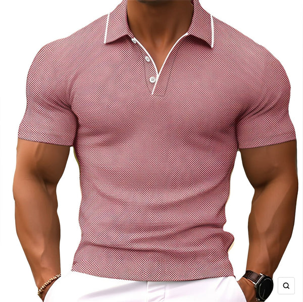 MEN'S SUMMER MUSCLE FIT POLO SHIRT