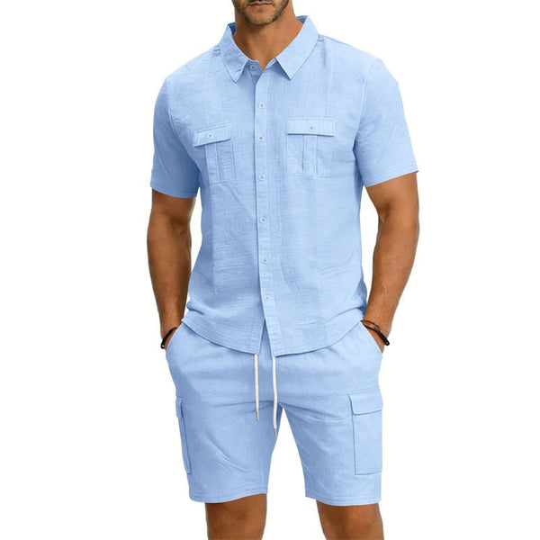 MEN'S SUMMER SHIRT AND SHORTS SET