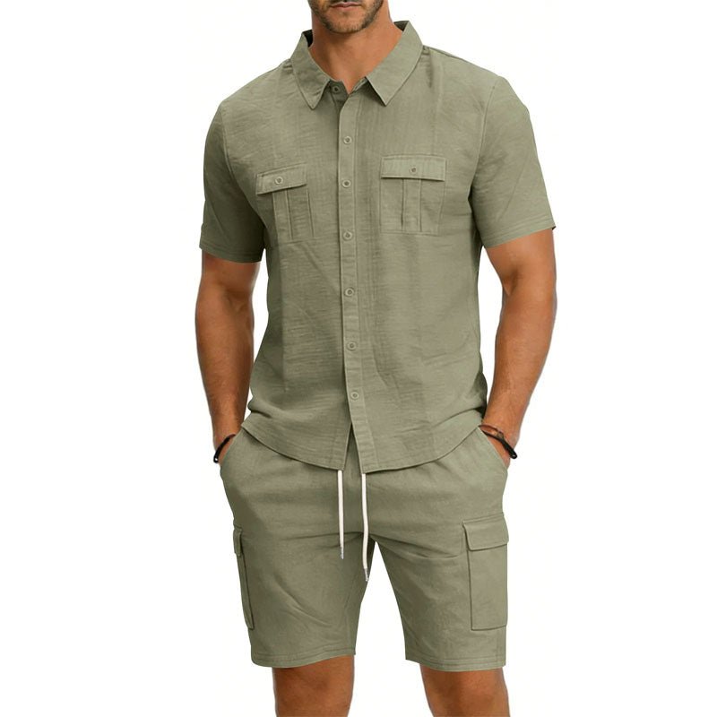 MEN'S SUMMER SHIRT AND SHORTS SET - Zarino Newstyle