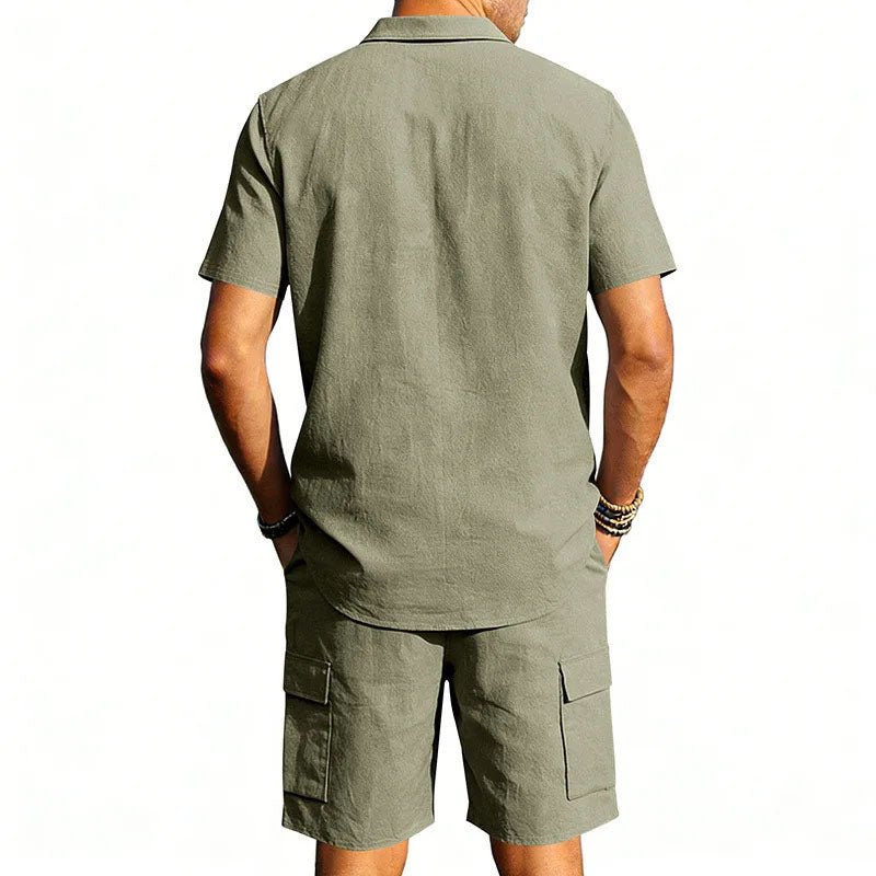 MEN'S SUMMER SHIRT AND SHORTS SET - Zarino Newstyle
