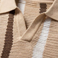 MEN'S SUMMER STRIPED KNIT POLO SHIRT - Zarino Newstyle