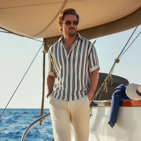 MEN'S SUMMER STRIPED SHIRT - Zarino Newstyle