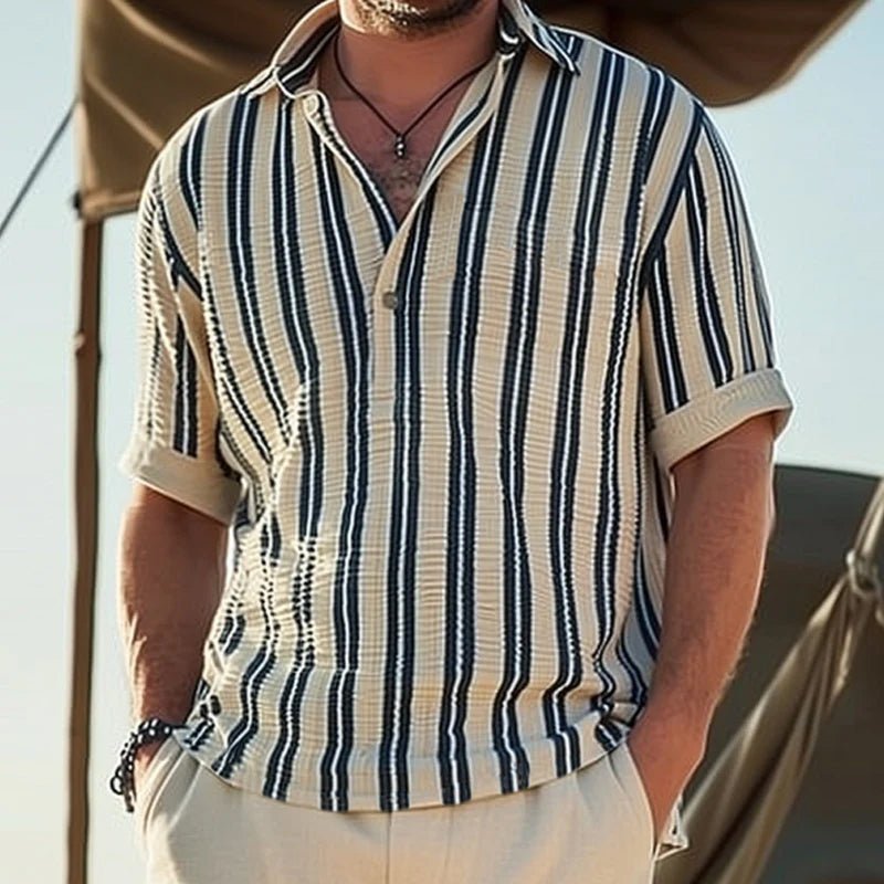 MEN'S SUMMER STRIPED SHIRT - Zarino Newstyle