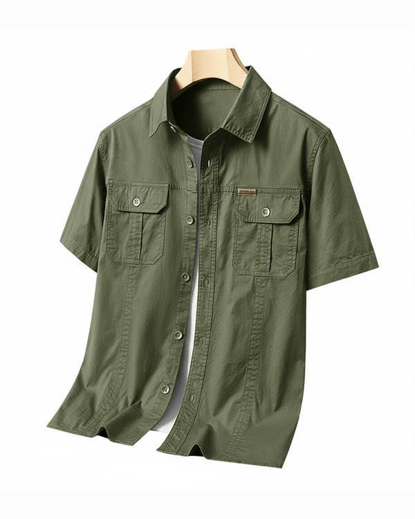 MEN'S SUMMER UTILITY SHORT SLEEVE SHIRT - Zarino Newstyle