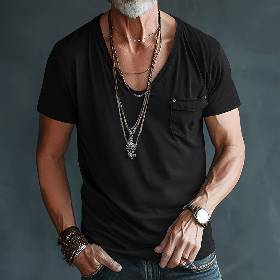 MEN'S SUMMER V - NECK T - SHIRT - Zarino Newstyle