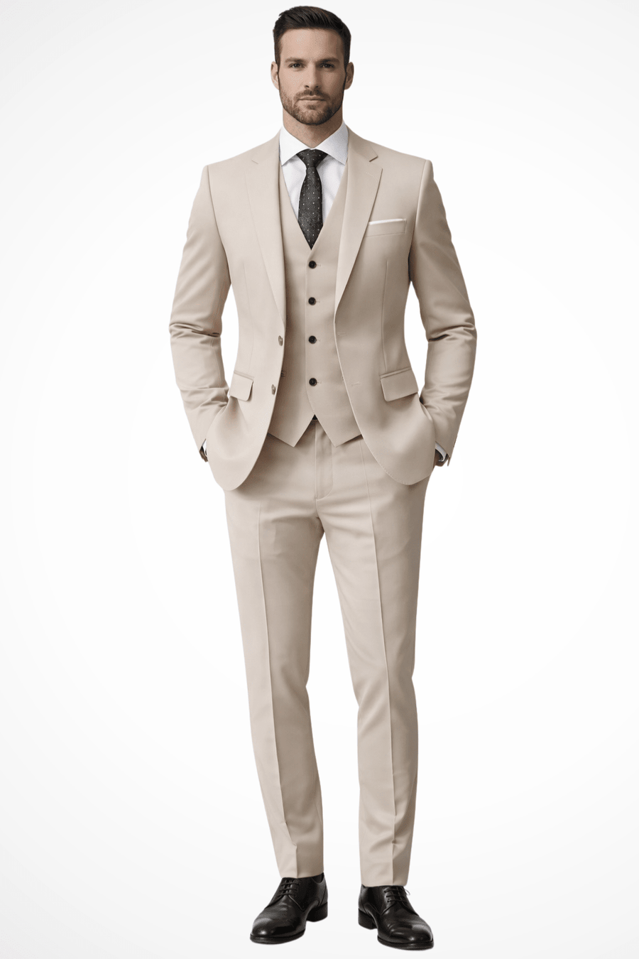 MEN'S TAILORED THREE PIECE SUIT - Zarino Newstyle