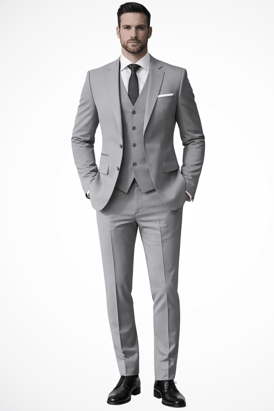 MEN'S TAILORED THREE PIECE SUIT - Zarino Newstyle