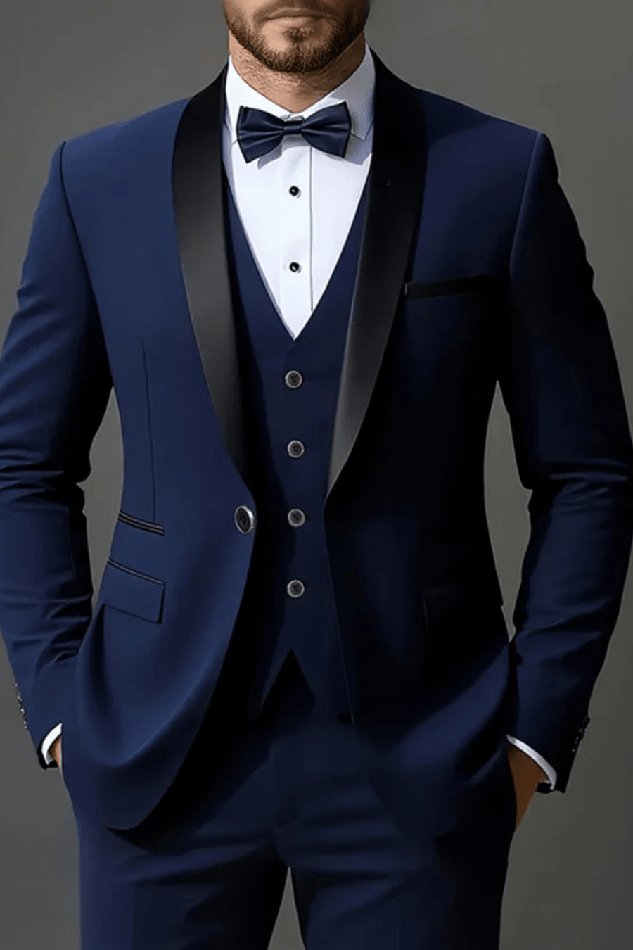 MEN'S TAILORED THREE PIECE SUIT - Zarino Newstyle