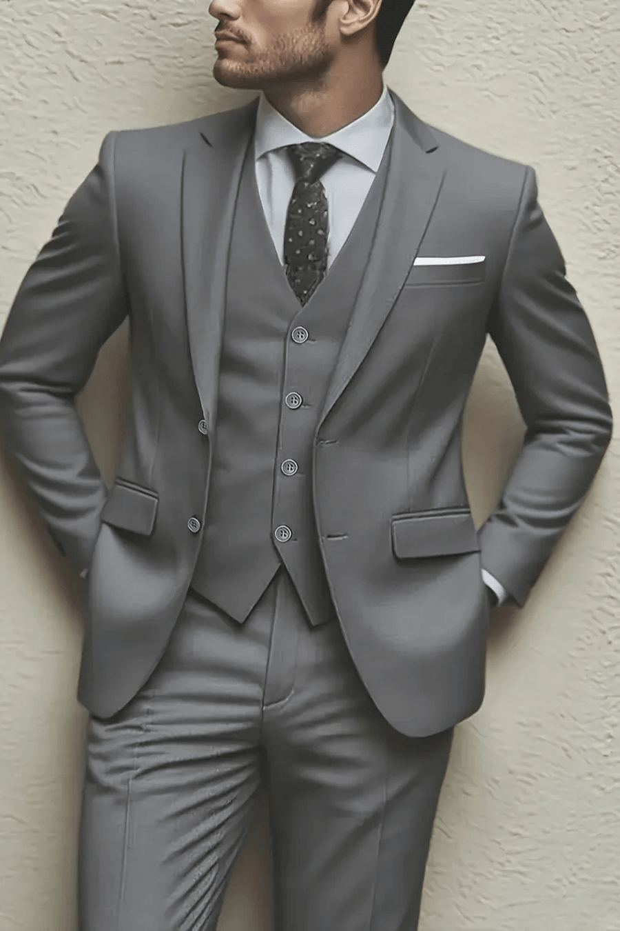 MEN'S TAILORED THREE PIECE SUIT - Zarino Newstyle