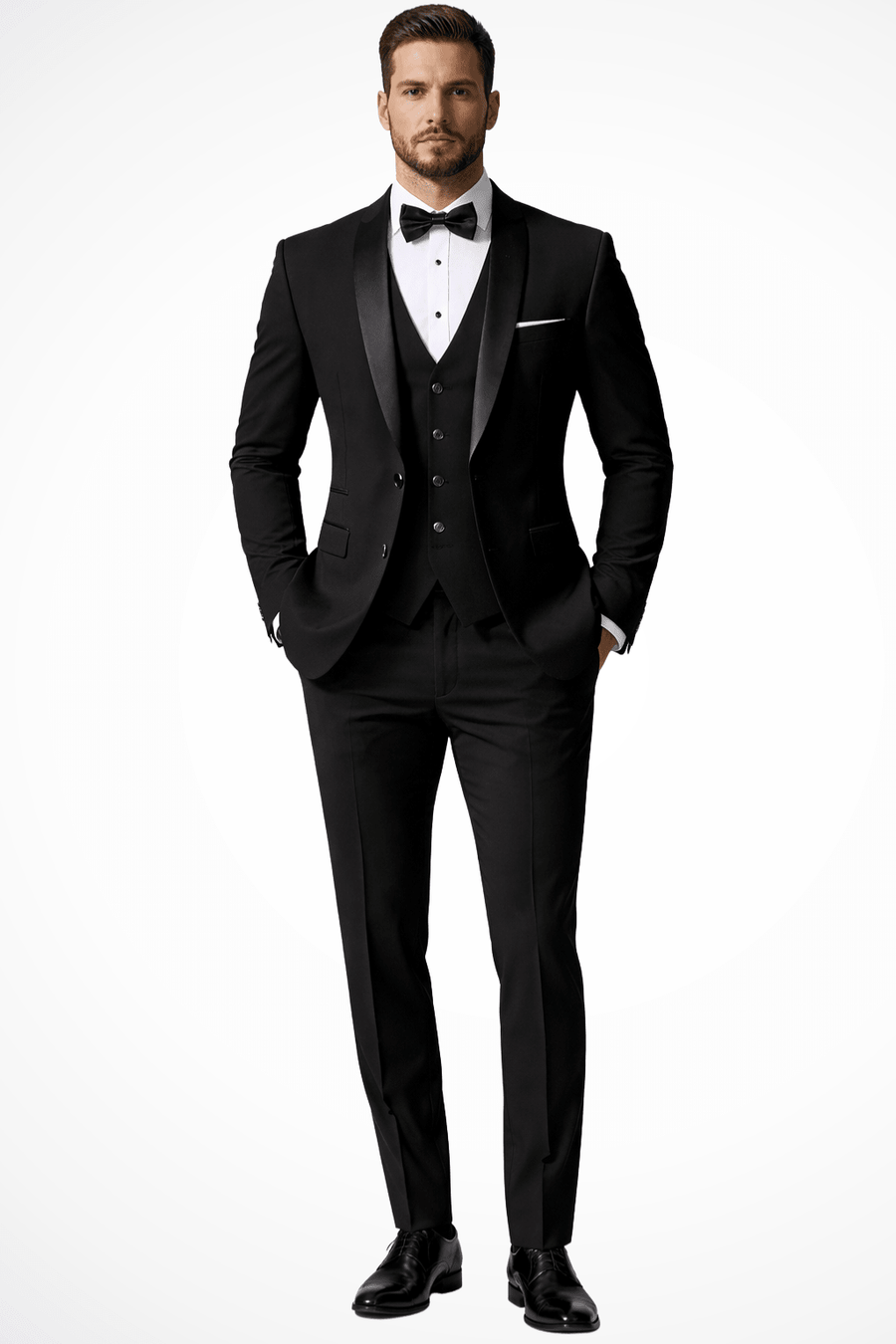 MEN'S TAILORED THREE PIECE SUIT - Zarino Newstyle