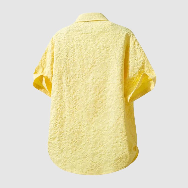 MEN'S TEXTURED FLORAL SUMMER SHIRT - Zarino Newstyle