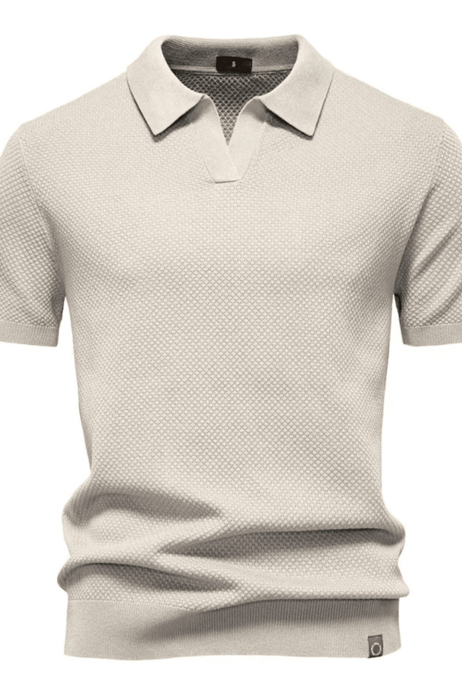 MEN'S TEXTURED KNIT SHORT SLEEVE POLO SHIRT - Zarino Newstyle