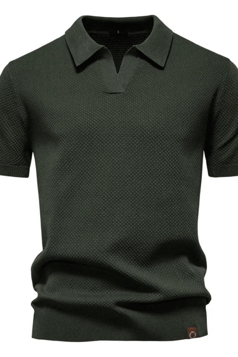MEN'S TEXTURED KNIT SHORT SLEEVE POLO SHIRT - Zarino Newstyle