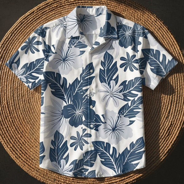 MEN'S TROPICAL PRINT HAWAIIAN SHIRT - Zarino Newstyle