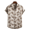 MEN'S TROPICAL PRINT SHORT SLEEVE SUMMER SHIRT - Zarino Newstyle