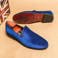 MEN'S WOVEN TEXTURED SLIP - ON DRESS LOAFERS - Zarino Newstyle