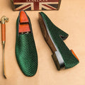 MEN'S WOVEN TEXTURED SLIP - ON DRESS LOAFERS - Zarino Newstyle