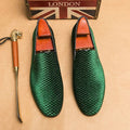 MEN'S WOVEN TEXTURED SLIP - ON DRESS LOAFERS - Zarino Newstyle