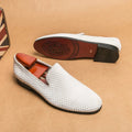 MEN'S WOVEN TEXTURED SLIP - ON DRESS LOAFERS - Zarino Newstyle