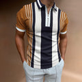 MEN'S ZIP COLLAR SUMMER T - SHIRT - Zarino Newstyle