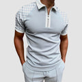MEN'S ZIP COLLAR SUMMER T - SHIRT - Zarino Newstyle