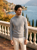 ALDRIC | MEN'S WOOL TURTLENECK SWEATER, CLASSIC LONG-SLEEVE KNITWEAR