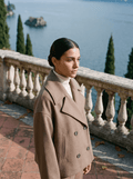NADINE | WOMEN'S DOUBLE-BREASTED SHORT COAT, ELEGANT LAPEL JACKET - Zarino Newstyle