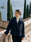 NADINE | WOMEN'S DOUBLE-BREASTED SHORT COAT, ELEGANT LAPEL JACKET - Zarino Newstyle