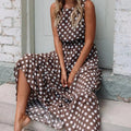 Nova Women's Polka Dot Sleeveless Casual Everyday Dress - Zarino Newstyle