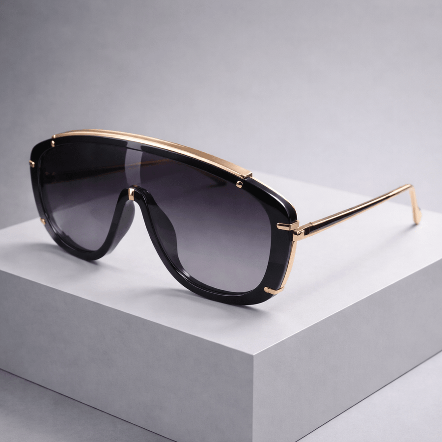 OVERSIZED SHIELD SUNGLASSES - Zarino Newstyle