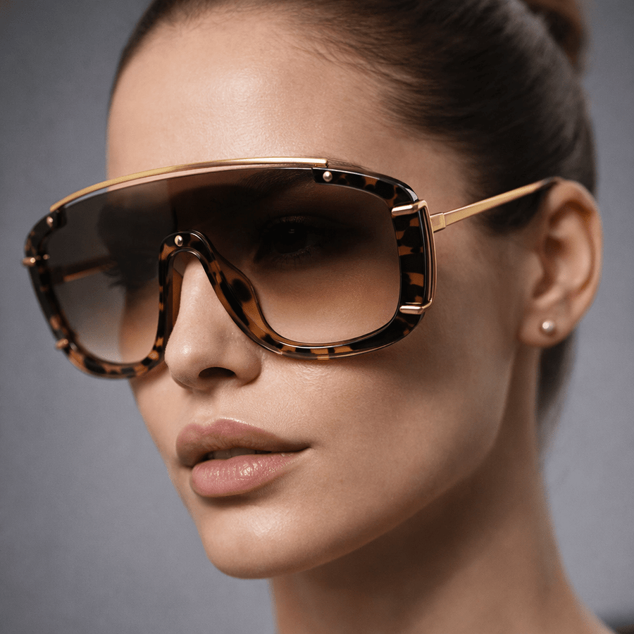 OVERSIZED SHIELD SUNGLASSES - Zarino Newstyle