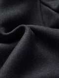 SILAS | MEN'S TAILORED SINGLE-BREASTED OVERCOAT, NOTCHED LAPEL WINTER COAT WITH DETACHABLE SCARF – BLACK - Zarino Newstyle