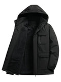 THAYER | MEN'S WATERPROOF HOODED PARKA, FLEECE-LINED INSULATED WINTER JACKET - Zarino Newstyle