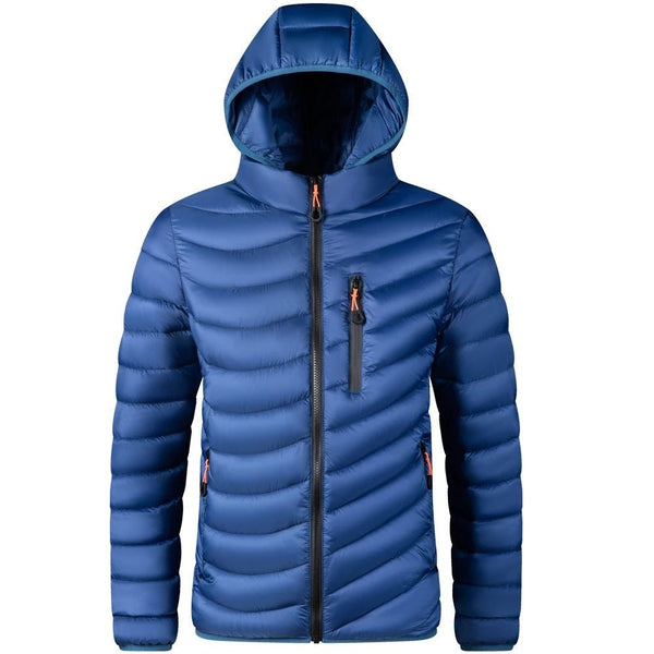 THOMAS | MEN'S LIGHTWEIGHT PUFFER JACKET, HOODED ZIP-UP SPRING OUTERWEAR - Zarino Newstyle