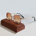 VINTAGE STEAMPUNK POLYGON FRAME TINTED SUMMER SUNGLASSES - Zarino Newstyle